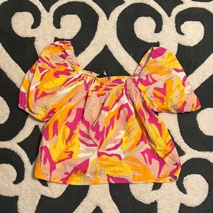 Sanctuary Boatneck Floral Top sz Small